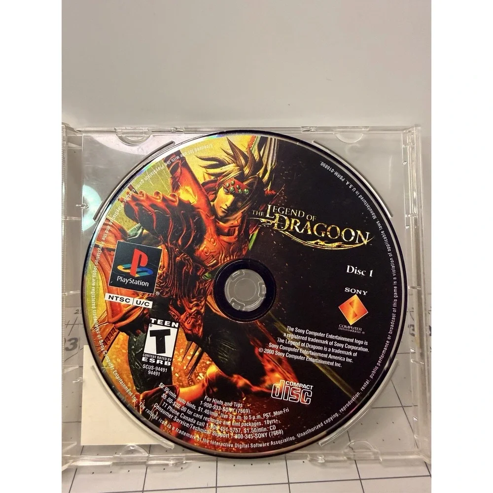 The Legend of Dragoon (Sony PlayStation 1, 2000) PS1 Disc 1 Only